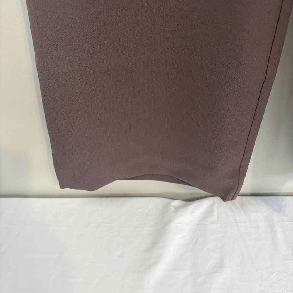 DKNY Womens Mauve Brown Pleated Wide Leg Dress Pants Size 10 New - Picture 11 of 13